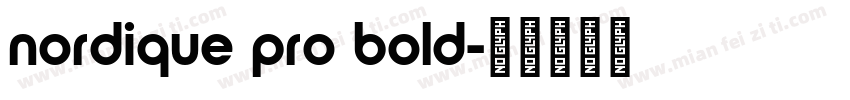 nordique pro bold字体转换